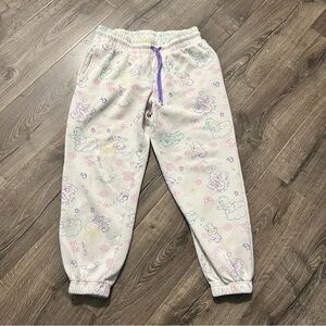 Care Bears Women’s Joggers Size Large All Over Print Sweat Pants Pockets